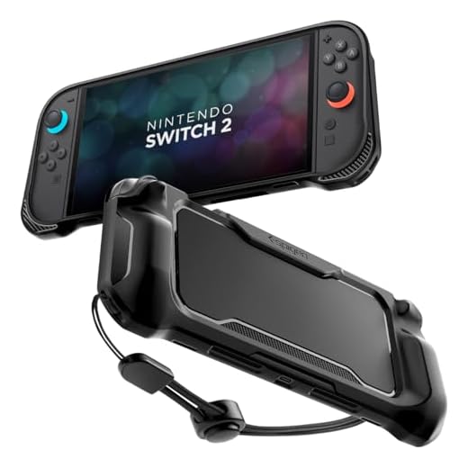 Spigen Rugged Armor Kompatibel mit Nintendo Switch Hülle - Schwarz