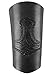 Produktbild Battle-Merchant Armschützer aus Leder, mit Thorshammer, lang - Armband Armstulpe Wikinger LARP Mittelalter Farbe schwarz