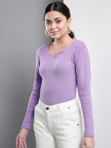 Image of Q - RIOUS Women's Solid Full Sleeve Scoop Neck Top