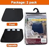 MIGHTYDUTY Türschutz Auto Hund 2 Stück/Set Wasserdicht Leicht zu reinigen Schnelle Installation Pet Dog Autotürabdeckung Geeignet für die meisten Autos (Schwarz)