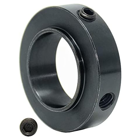 AUZHU SCJ - Steel Shaft Collars Fixing Ring Retaining Ring Bushing Thrust Ring Throat Clamp Snap Ring Locating Ring Stop Ring Shaft Sleeve Quick Release Shaft Collars Set-Screw Shaft Collars Cover