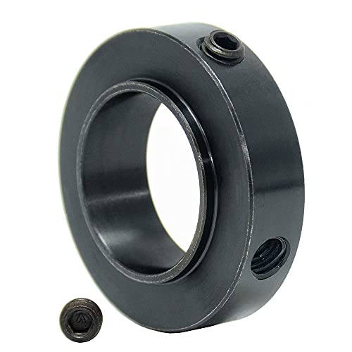 AUZHU- SCJ - Metric - Steel Shaft Collars Fixing Rings Set Collars Quick Release locating Rings Bushing Throat Clamps Snap Ring Retaining Ring Clamping Elements Size: ID 17 mm - Height 10 mm