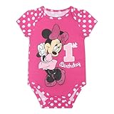Disney Minnie Mouse Baby Girls First Birthday Bodysuit for Infants