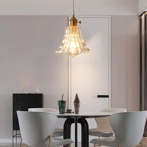 Lustre suspendu en verre de qualité supérieure avec douille E26 E27 - 3