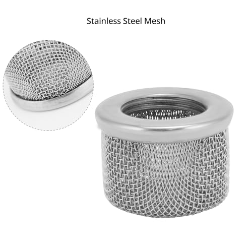 Image of QWORK 189920 1 inch Pump Inlet Strainer - Replacement Part with Stainless Steel Cap, Compatible with Ultra Max II 695 /795 /1095 /1595, Hose Double Screen, for Airless Paint Sprayer