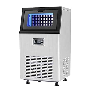 CCYENG Máquina, Fabricante de Cubitos de Hielo Comercial, Produce 77 Libras de Hielo en 24 Horas: Cubitos de Hielo listos en 13-18 Minutos, Cubo eléctrico
