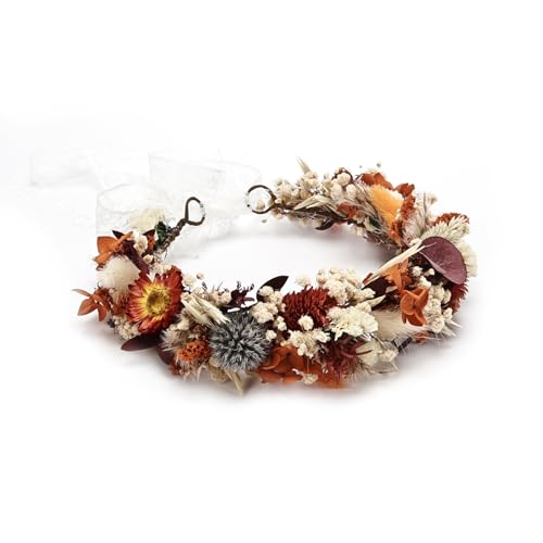PoshMyra Preserved Natural Dried Flower Crown...