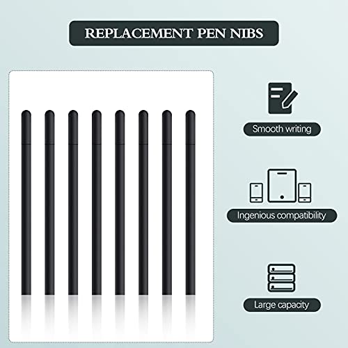 Image of 20 Pieces Replacement Standard Pen Nibs Black Replacement Refill Standard Nibs Drawing Pen Compatible with Wacom Bamboo Intuos Ctl471 Ctl671 Ctl672 Cth480