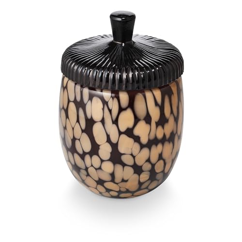 Pumpkin-Shaped Glass Candle Holder