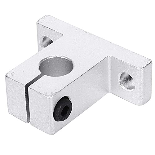 Lysee 3D Printer Parts & Accessories - 10 Pieces of SK10 Linear Bearing Guide Shaft Support CNC Router 3D Printer Part - (Color: Silver)