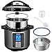 Mueller 6 Quart Pressure Cooker 10 in 1, Cook 2 Dishes at Once, Tempered Glass Lid incl, Saute, Slow Cooker, Rice Cooker, Yogurt Maker and Much More
