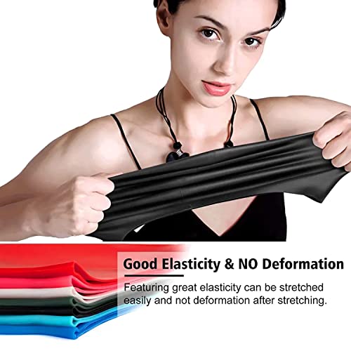 Kinizuxi Adult Swim Cap Silicone 2Packs,High Elasticity Swimming Cap Keeps Hair Clean Breathable Fit Both Long Hair Short Hair, Swim Caps Woman Girls Men Kids One Size Hat(Black Grey) #TOP1