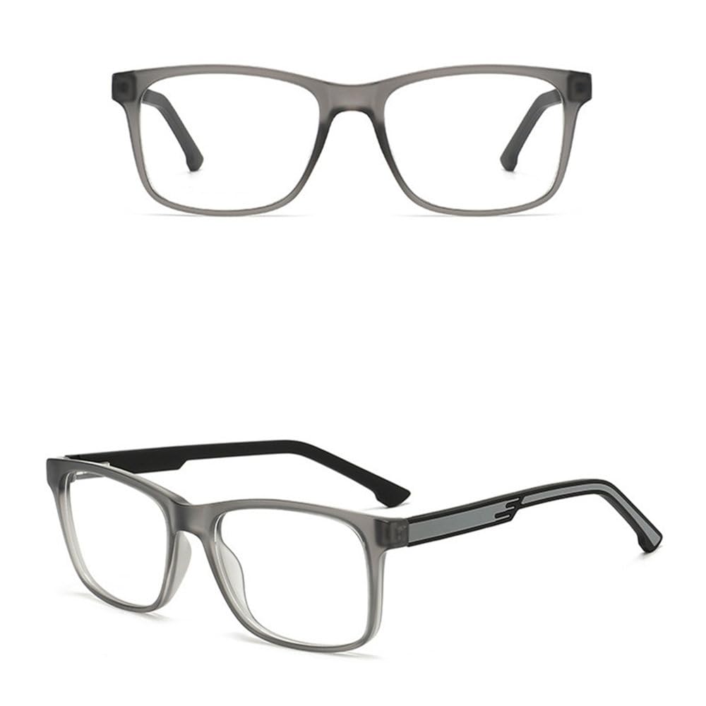TR Ultralight Square Frame Plano-Brille für Damen und Herren, geeignet für Büro, Studium und Alltag