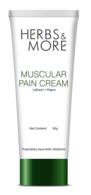 Naturaherb HERBS & MORE MUSCULAR PAIN CREAM Lahsun + Kapur | Fast Relief | All In One Pain Solution Cream Pack of 3 (50 * 3 = 150g)-picture-22