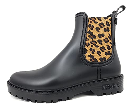 VERBENAS Bottes De Pluie Gaudi Mate Animal Negro-Leopardo - Taille: 39
