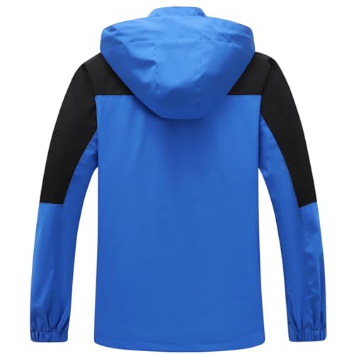 GIISAM Rain Jacket for Men, Mens Waterproof Raincoat Lightweight Rain Jackets Outdoor Rain Coat Windbreaker with Hood