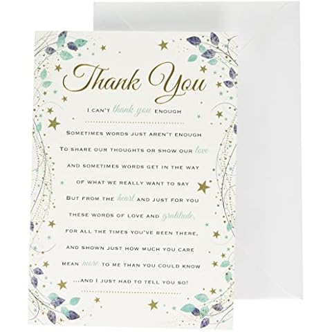 Piccadilly Greetings Thank You Card Cover
