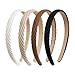 AIBFRID Headbands for Women Thin Knitted Hairbands Fashion Non Slip Headband for Women's Hair Cute Solid Colors Hair Accessories 4 PCS