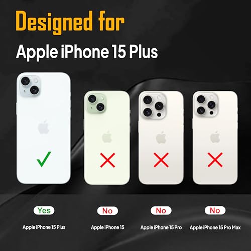 Image of Zapcase Back Case for iPhone 15 Plus | Slim Lifetime Anti-Yellow Crystal-Clear Cover with Elevated Camera Protection & MagSafe Compatibility | Premium German Polycarbonate | Shockproof | Clear