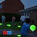 Jenaai 18 Pcs Sports Kickball Set Includes Playground Ball 5 Rubber Throw Down Bases Ball Pump Scoreboard Net Bag 10 Foul Line Cones for Adults Playground Backyard Game (10 Inch,Glow in The Dark)