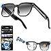 Hwagol Gafas Inteligentes IA, Gafas con Camara 8MP, Smart Glasses con Fotografía/Grabación/Llamadas Bluetooth/Música/Traducción/Reconocimient Imágenes