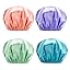 Green- Purple- Pinkish-orange- Blue