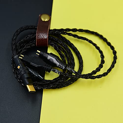 USB Type-c to Headphones Cable for Sennheiser hd xx x HD580 HD600 HD650 HD25 hd545 hd565 hd535 HD660S for Android xiaomi Samsung mac ipad (8ft, Black)