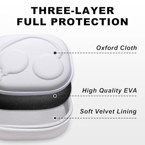 Image of Hard Case for Skullcandy Bluetooth Headphones, White(Case Only) | for Skullcandy Crusher ANC 2 /Crusher Evo /Crusher 1080 /Crusher 720 /Crusher /Crusher 540 /Hesh ANC /Hesh Evo /Hesh 540 Headphones