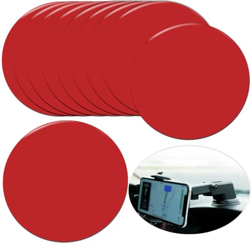 10 PCS Sticky Adhesive Pads Replacement Mounting Tape, 80mm (3.15) Circle Double-Sided Sticker Pads Mount Adhesives for Suction Cup Mount Dashboard Mounting Disk Windshield Camera GPS Car Phone Mount