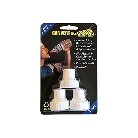 Smartwares ConvertToSquirt Bottle Caps (white), 3pack, Made in USA Cover