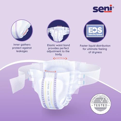 Inkontinenz-Slip für schwere Inkontinenz Seni Windel-Inkontinenzhose Super Seni Plus Nacht (10 Stück) Größe XX-Large