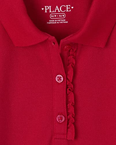 The Children'S Place 3011196 Girls' Short Sleeve Ruffle Polo Dress thumb #1