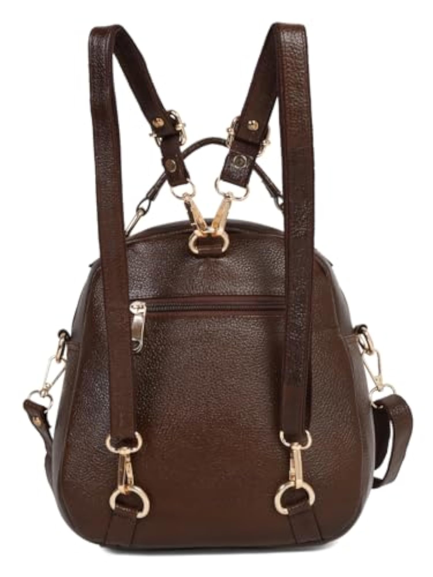 Solid Textured Backpack in Classic Design