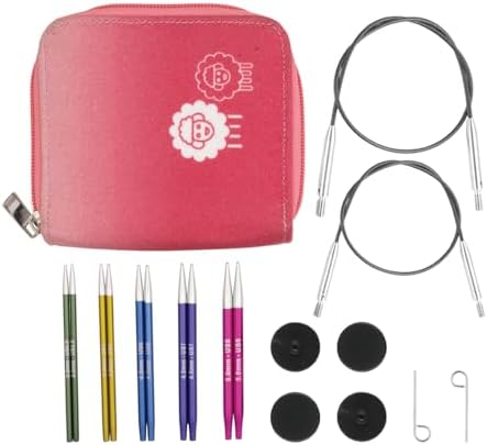 KnitPro Zing Starter Interchangeable Needle Set 4" (10cm) | 5 Siz...