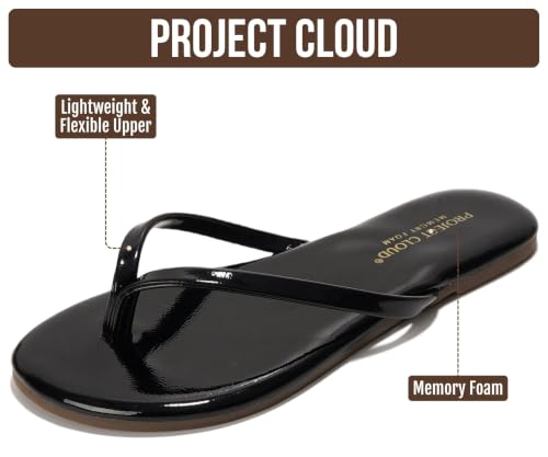Image of Project Cloud Kids Sandals For Girls Footwear with Memory Foam Insole Kids Flip Flops - Lightweight & Slip Resistant Girls Sandals Summer Beach Essentials 2026 (Little Foundations)