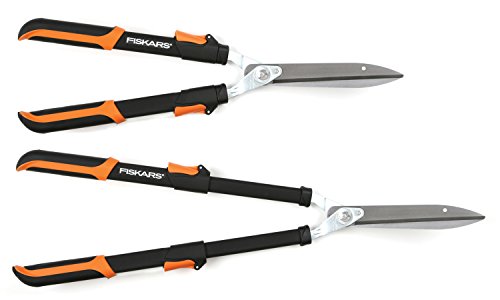 Fiskars 91696935J Telescoping Power-Lever Hedge Shears Cushioned Grip