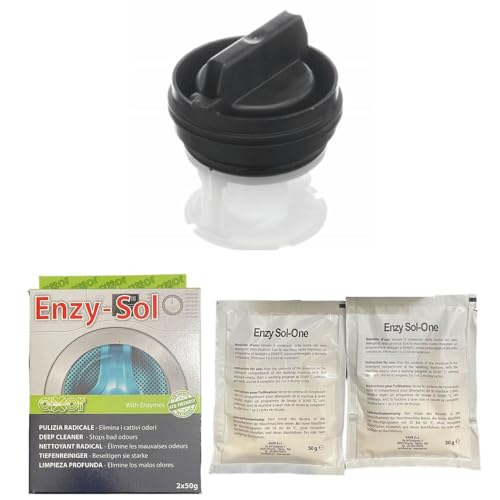 Jcspares® - Filtro Filacci Tappo Scarico + Kit Pulizia Muffa Calcare Grassi Sedimenti Per Lavatrice Compatibile Con Bosch Siemens Per Modelli: Wuq Wm1