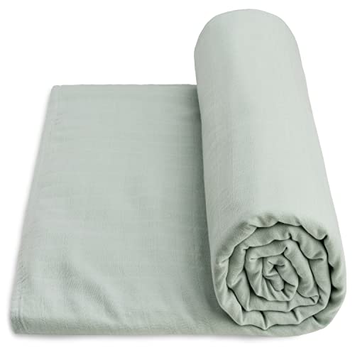 Image of Simka Rose Baby Swaddle Blanket Cotton and Bamboo Muslin Swaddle Blankets Receiving Baby Blanket Boy Newborn Swaddle Muslin Baby Blankets for Boys & Girls Baby Registry Search 47 x 47 inches
