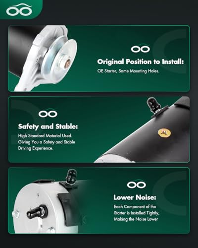 Image of SCITOO Starters New fit EZ-GO for Golf Carts Medalist 93-On MG2 4 Caddy Fleet Freedom (HP) 1998 1999 TXT 4 Caddy Fleet Freedom HP 93-On 1998 15423