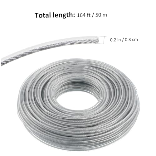 Hilo de nailon resistente para desbrozadora reforzado con cable interno de acero 5