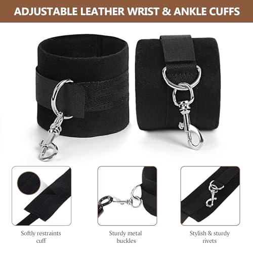 Image of BDSM Spreader Bar Couples Sex Toys, Bondage Restraints with Adjustable Handcuffs, Adjustable BDSM Sex Bar Toys Detachable, Bondage Set Adult Sex Toy for Couple