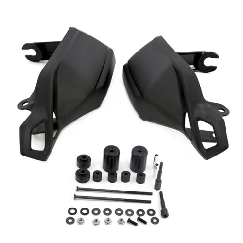 Protège-mains pour Suzuki V-Strom DL1000 2014-2019 : extensions de protection noires (Style 2)