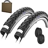 Marke: Schwalbe Schwalbe Land Cruiser Plus Reifen HS450 Reflex Pannenschutz 28x1.60  42-622 mit AV Schlauch [ 2 STÜCK ]