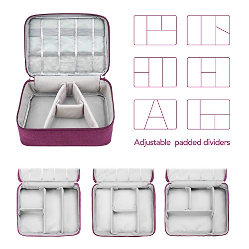 image for DEMACIA Electronic Organizer Large Travel Cable Organizer Bag Electron