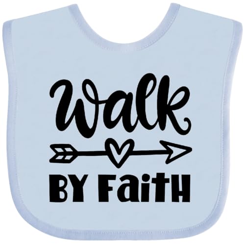 inktastic Walk By Faith Inspirational Quote Baby Bib