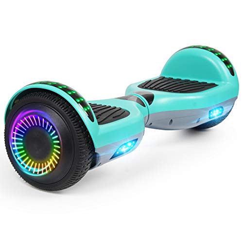 FLYING-ANT Hoverboard, Hoverboard with Bluetooth and LED Lights Self Balancing Electric Scooter 6.5" Two-Wheel Hoverboards for Kids and Teenagers