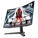 KOORUI ゲーミングモニター 湾曲 27インチ 180Hz 1ms フルHD/1500R/HDR/ブルーライト軽減/Adptive sync/DP/HDMI/VESA/スピーカー非搭載 27E6CA