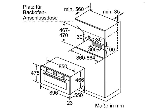 Bosch Serie 6 VBC5580S0 Forno elettrico 85L A+ Acciaio inossidabile - 5