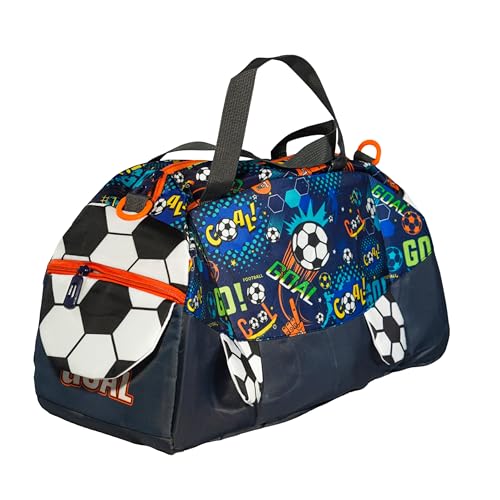 Image of Kids 3D Print Duffel Bag Travel, School & Sports Bag (Football) | Boys Travel, School & Sports Bag