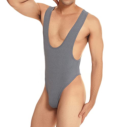 Men Bodysuit Leotard Wrestling Singlet Underwear Slip Active Jockstrap Jumpsuit Bodywear4
